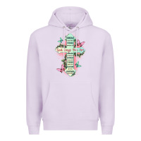 Lilac god says you are cross Premium Hoodie - JahusDesignShop