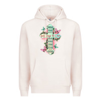 Pale Pink god says you are cross Premium Hoodie - JahusDesignShop