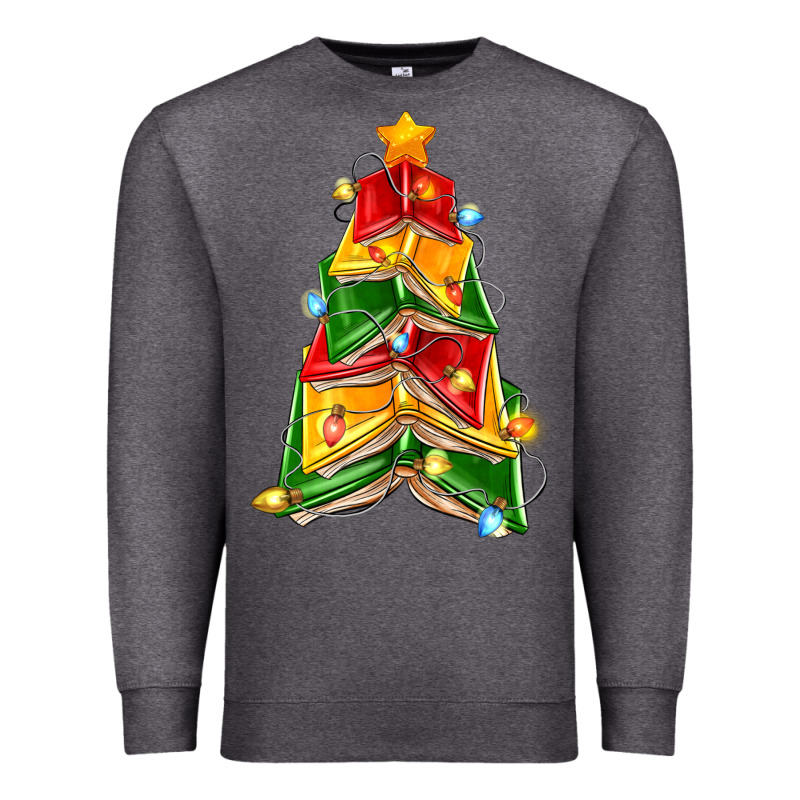 Christmas Book Tree Premium Sweatshirt by Zillion Design Studio | Teevron