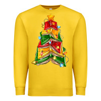 Lemon christmas book tree Premium Sweatshirt - Zillion Design Studio