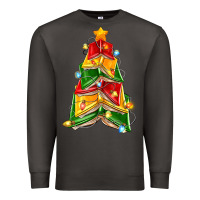 Smoke christmas book tree Premium Sweatshirt - Zillion Design Studio