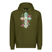 Army Green god says you are cross Premium Hoodie - JahusDesignShop