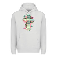 Dove Grey god says you are cross Premium Hoodie - JahusDesignShop
