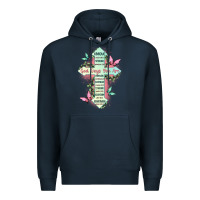 Navy god says you are cross Premium Hoodie - JahusDesignShop
