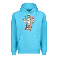 Ocean Blue god says you are cross Premium Hoodie - JahusDesignShop