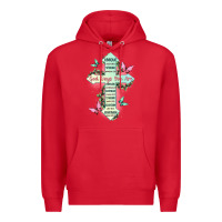 Red god says you are cross Premium Hoodie - JahusDesignShop