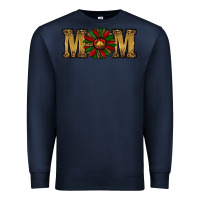 Navy Christmas Sunflower Mom Premium Sweatshirt - RanaPortraitStore
