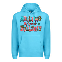 Ocean Blue adulting is some bullshit Premium Hoodie - AdoDesignShop