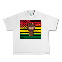 Lunar Rock Juneteenth American flag Urban Heavy Tee - Artiststas