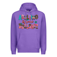 Purple adulting is some bullshit Premium Hoodie - AdoDesignShop