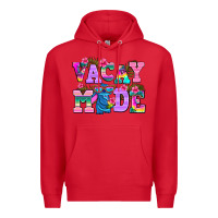 Red vacay mode Premium Hoodie - AdoDesignShop
