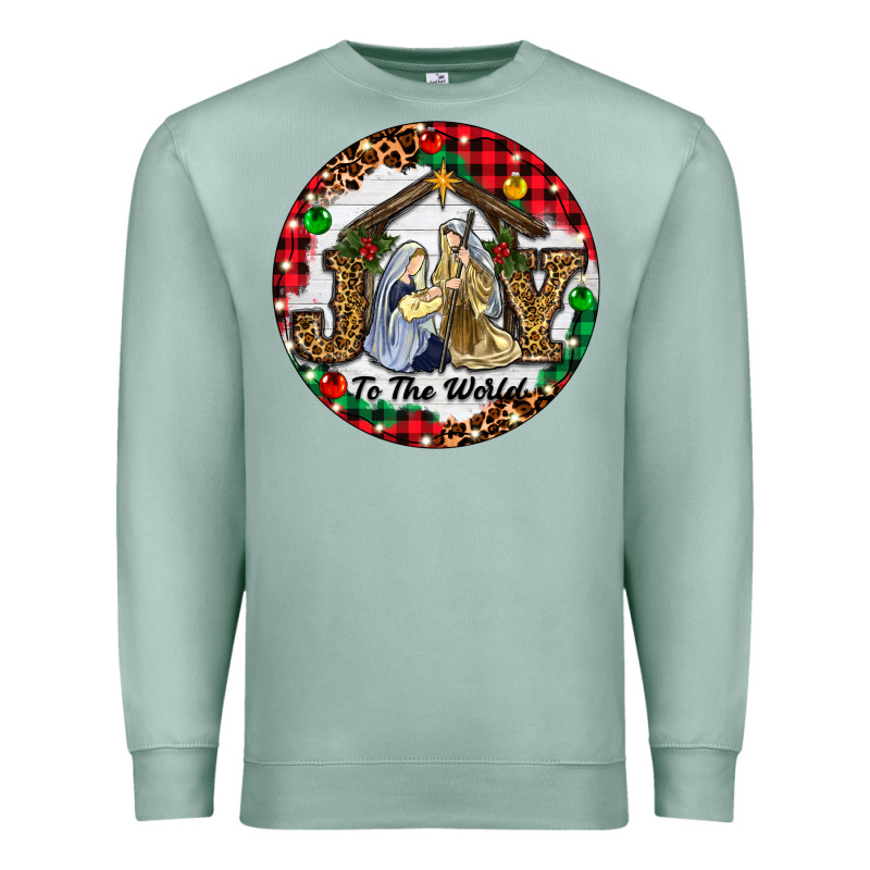 Christmas Joy To The World Premium Sweatshirt by RanaPortraitStore | Teevron