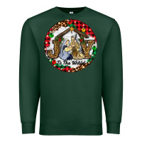 Sports Green Christmas Joy To The World Premium Sweatshirt - RanaPortraitStore