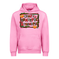 Fuchsia Pink crazy grateful and thankful Urban Hoodie - AdoDesignShop