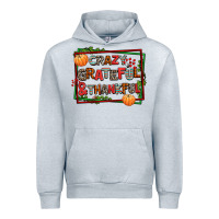 Heather Grey crazy grateful and thankful Urban Hoodie - AdoDesignShop