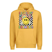 Mustard a little bit dramatic Premium Hoodie - JahusDesignShop