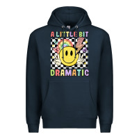 Navy a little bit dramatic Premium Hoodie - JahusDesignShop