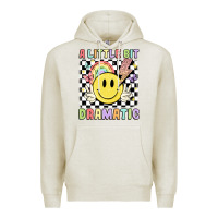 Oatmeal Heather a little bit dramatic Premium Hoodie - JahusDesignShop