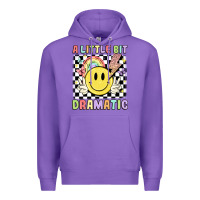 Purple a little bit dramatic Premium Hoodie - JahusDesignShop