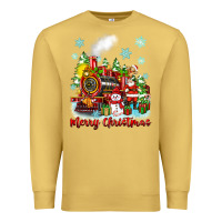 Antique Gold merry christmas polar express Premium Sweatshirt - Zillion Design Studio