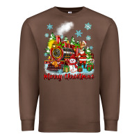 Chestnut merry christmas polar express Premium Sweatshirt - Zillion Design Studio