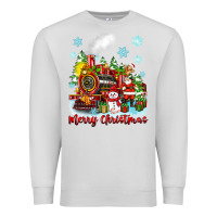Dove Grey merry christmas polar express Premium Sweatshirt - Zillion Design Studio