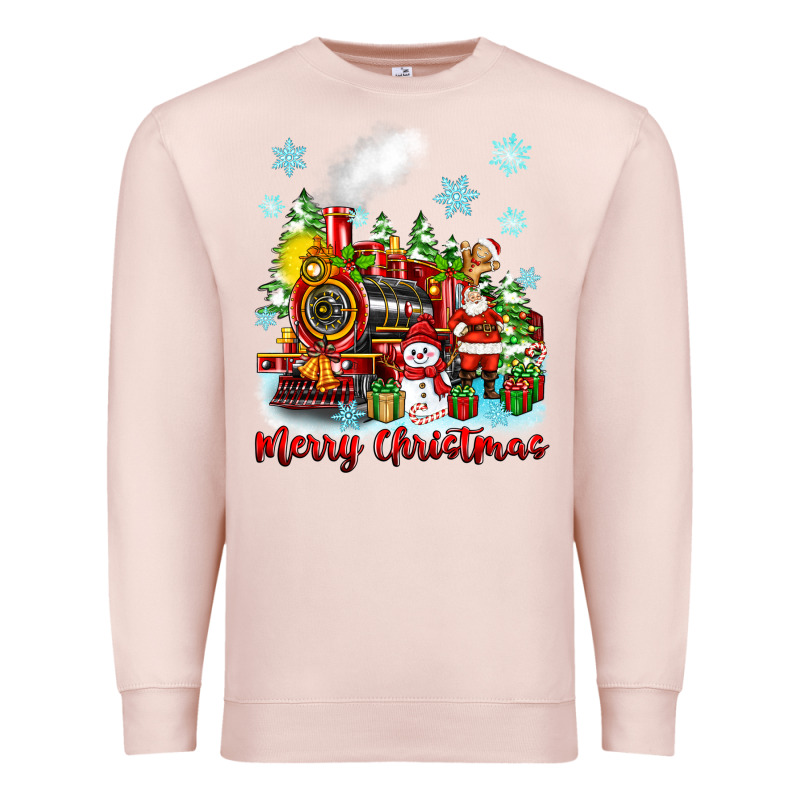 Merry Christmas Polar Express Premium Sweatshirt by Zillion Design Studio | Teevron