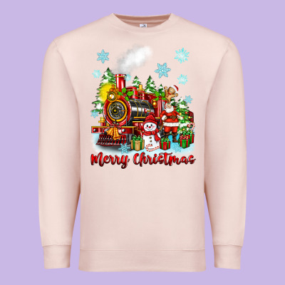 Merry Christmas Polar Express Premium Sweatshirt Designed By Zillion Design Studio