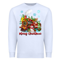 White merry christmas polar express Premium Sweatshirt - Zillion Design Studio