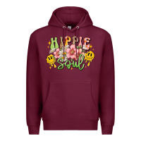 Burgundy hippie soul Premium Hoodie - JahusDesignShop