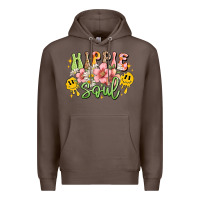 Coffee hippie soul Premium Hoodie - JahusDesignShop