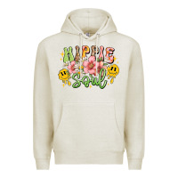 Oatmeal Heather hippie soul Premium Hoodie - JahusDesignShop