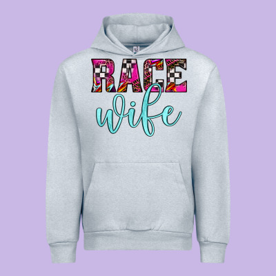 Race Wife Urban Hoodie Designed By Jahusdesignshop