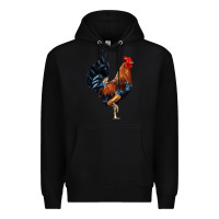 Black cockerel Premium Hoodie - JahusDesignShop