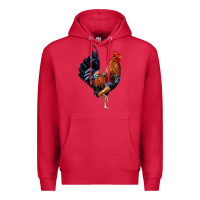 Cardinal cockerel Premium Hoodie - JahusDesignShop