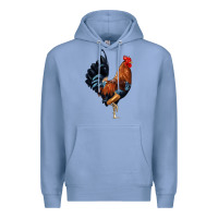 Colony Blue cockerel Premium Hoodie - JahusDesignShop