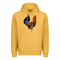 Mustard cockerel Premium Hoodie - JahusDesignShop