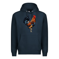Navy cockerel Premium Hoodie - JahusDesignShop