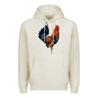 Oatmeal Heather cockerel Premium Hoodie - JahusDesignShop