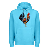 Ocean Blue cockerel Premium Hoodie - JahusDesignShop