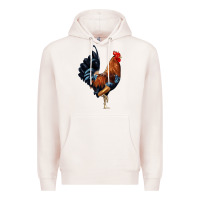 Pale Pink cockerel Premium Hoodie - JahusDesignShop
