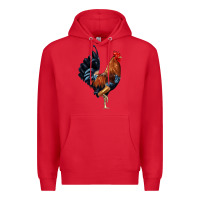 Red cockerel Premium Hoodie - JahusDesignShop