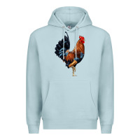 Blue Mist cockerel Premium Hoodie - JahusDesignShop