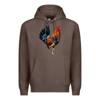 Coffee cockerel Premium Hoodie - JahusDesignShop