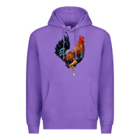 Purple cockerel Premium Hoodie - JahusDesignShop