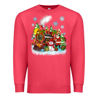 Cardinal christmas polar express santa Premium Sweatshirt - Zillion Design Studio