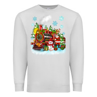 Dove Grey christmas polar express santa Premium Sweatshirt - Zillion Design Studio