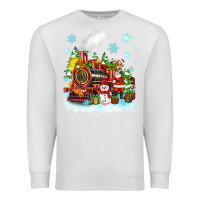 Oatmeal Heather christmas polar express santa Premium Sweatshirt - Zillion Design Studio