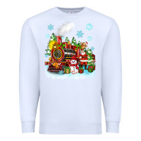 White christmas polar express santa Premium Sweatshirt - Zillion Design Studio