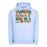 Pigment Grape Ice thankful  blessed and kind of a mess Urban Hoodie - AdoDesignShop